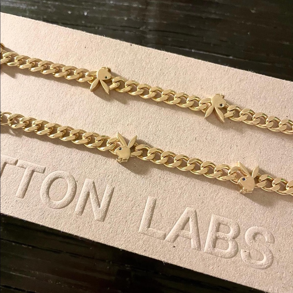 HATTON LABS X PLAYBOY 18k GOLD NECKLACE